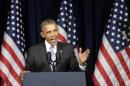 President Barack Obama speaks at the Democratic National Committee Winter Meeting in Washington, Friday, Feb. 28, 2014. (AP Photo/Susan Walsh)