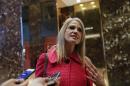 FILE - In this Nov. 17, 2016 file photo, Kellyanne Conway, campaign manager for President-elect Donald Trump, speaks to media at Trump Tower in New York. Trump says of his voters "I am your voice." But there's really nothing in Washington to amplify it. (AP Photo/Carolyn Kaster, File)