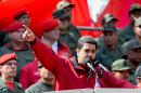 Venezuelan President Nicolas Maduro delivers a speech at Miraflores presidential palace in Caracas on February 4, 2016