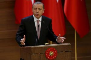Turkish President Erdogan makes a speech during his &hellip;