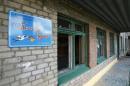 A maternity ward damaged by shelling is seen in Slaviansk