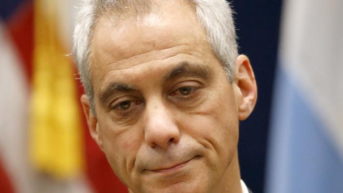 Chicago Mayor Rahm Emanuel listens to a question after announcing the appointment of Sharon Fairley as leader of the Independent Police Review Authority, Monday, Dec. 7, 2015, during a news conference in Chicago. Officials have been criticized for the handling of the 2014 fatal shooting of a black teenager by a white Chicago police officer. (AP Photo/Charles Rex Arbogast)
