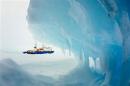 The MV Akademik Shokalskiy is pictured stranded in ice in Antarctica