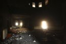 An interior view of the U.S. consulate, which was attacked and set on fire by gunmen yesterday, in Benghazi