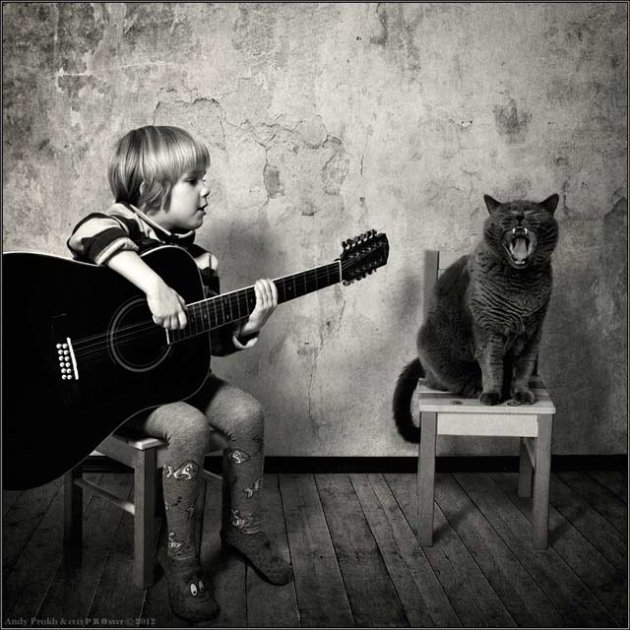 ht bohemian rhapsody by cat ll 130405 vblog Pals: Little Girl and Tomcat