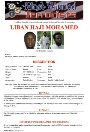 This Most Wanted flyer provided by the FBI shows Liban&nbsp;&hellip;