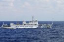 中國海監船再入釣魚島水域