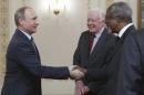 Putin meets with members of the Elders group outside Moscow