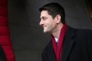 U.S. Rep. Paul Ryan arrives for the Barack Obama second presidential inauguration on the West Front of the U.S. Capitol