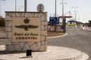A picture taken on October 21, 2015 shows a general view at the entrance to the British airbase at Akrotiri, near Cyprus' second city of Limassol