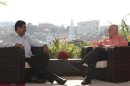Venezuela's acting President Nicolas Maduro speaks during an interview in Caracas