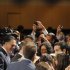 Republican presidential candidate Romney shakes hands with the crowd after addressing the National Association of Latino Elected and Appointed Officials Annual Conference in Lake Buena Vista