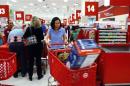 Shoppers checkout at a Target store in Virginia