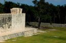 In this undated image released by Mexico's National Institute of Anthropology and History on Oct. 5, 2012, shows a section of a ceremonial ball court at the temples of Chichen Itza on the Yucatan Peninsula, Mexico. Mexican archaeologists say they have determined that the ancient Mayas built watchtower-style structures atop the ceremonial ball court to observe the equinoxes and solstices, and they said that the discovery adds to understanding of the many layers of ritual significance that the ball game had for the culture. (AP Photo/INAH)