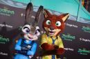 The Judy Hopps (L) and Nick Wilde characters attend the Disney Premiere of Zootopia in Hollywood, California, on February 17, 2016