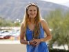 Victoria Azarenka of Belarus is interviewed during a media availability at the BNP Paribas Open WTA tennis tournament in Indian Wells