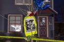 A makeshift memorial pays tribute to a 19-year-old black man killed by police in Madison, Wisconsin