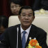 Cambodian Prime Minister Hun Sen attends the 15th ASEAN - South Korea Summit in Phnom Penh, Cambodia, Monday, Nov. 19, 2012. (AP Photo/Heng Sinith)