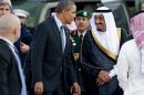 US President Barack Obama chats with Saudi Crown Prince Salman bin Abdulaziz al-Saud on a visit to the country in March 2014