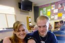 This July 16, 2012, photo shows new parents Garrett Goudeseune, 25, Laura Fritz, 27, left, with their daughter Adalade Goudeseune, as they pose for a photo at the Jefferson Action Center, an assistance center in the Denver suburb of Lakewood. Both Fritz and Goudeseune grew up in the Denver suburbs in families that were solidly middle class. But the couple has struggled to find work and are now relying on government assistance to cover food and $650 rent for their family. The ranks of America's poor are on track to climb to levels unseen in nearly half a century, erasing gains from the war on poverty in the 1960s amid a weak economy and fraying government safety net. Census figures for 2011 will be released this fall in the critical weeks ahead of the November elections. (AP Photo/Kristen Wyatt)