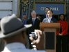 San Francisco Board of Supervisors President Chiu is joined by District Attorney Gascon at a news conference at City Hall in San Francisco