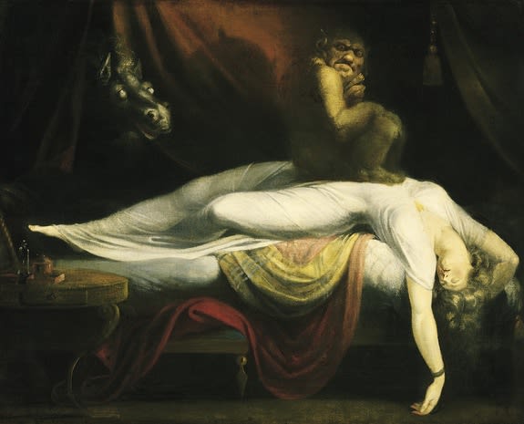 Paraliza ne gjume dhe shfaqja e demoneve Fuseli-nightmare-130204