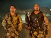 In this film image released by Paramount Pictures, Channing Tatum, left, and Dwayne Johnson are shown in a scene from "G.I. Joe: Retaliation." (AP Photo/Paramount Pictures, Jaimie Trueblood)