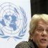 Member of the Commission of Inquiry on Syria del Ponte addresses a news conference at the UN in Geneva