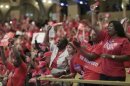 Thousands of Chicago Public School teachers rally before marching to the Board of Education's headquarters in Chicago