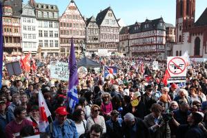 Blockupy protesters rally in Frankfurt during an anti-austerity&nbsp;&hellip;