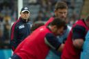 Scotland's New Zealand head coach Vern Cotter looks on before a Pool B match of the 2015 Rugby World Cup against South Africa at St James' Park in Newcastle-upon-Tyne, north east England on October 3, 2015