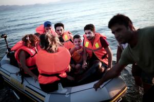 Migrants arrive on a beach on the Greek island of Kos,&nbsp;&hellip;
