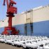 New trucks manufactured by Chinese automaker Chery parked before being loading for export in Lianyungang