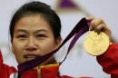 Yi Siling thanked her parents and her country after winning the Olympic title