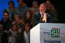 Italian PM Renzi speaks during the last rally for a "Yes" vote in the upcoming referendum about constitutional reform, in Florence