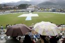 Duckworth-Lewis uses formulas to calculate the winning target when rain reduces playing time