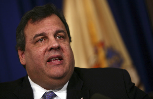 In this photo provided by the Office of the Governor of New Jersey, Gov. Chris Christie speaks at a news conference at New Jersey's State House on Wednesday, Jan. 2, 2013, in Trenton, N.J. Christie blasted fellow Republican John Boehner for the House Speaker's decision Tuesday to delay a vote on Superstorm Sandy relief and says the inaction is "inexcusable." Republican Rep. Peter King of New York on Wednesday said Boehner has promised votes to aid victims of Superstorm Sandy by Jan. 15. (AP Photo/New Jersey Governor's Office, Tim Larsen)