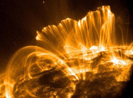 NASA image shows a solar flare …