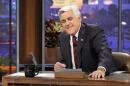 This Nov. 5, 2012 photo released by NBC shows Jay Leno, host of "The Tonight Show with Jay Leno," on the set in Burbank, Calif. After 22 years, Leno will host his last show on Thursday, Feb. 6, 2014. Jimmy Fallon starts his NBC "Tonight Show" on Feb. 17, 2014, from New York. (AP Photo/NBC, Paul Drinkwater)