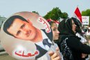 Supporters of Syrian President Bashar Al-Assad demonstrate at the White House in Washington, DC on September 9, 2013