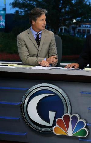 Brandel Chamblee on the set of The Golf Channel during …