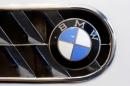 The logo of German manufacturer BMW is seen in Zurich