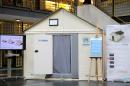 This picture provided on June 28, 2013 by United Nations High Commissioner for Refugees in Geneva shows a prototype of a shelter funded by the Ikea foundation
