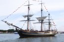The replica HMS Bounty tall ship is shown in this 2011 handout photo supplied by HMS Bounty Organization LLC