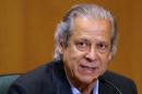 Dirceu, former Brazilian President Lula da Silva's chief of staff, attends a session of the Parliamentary Committee of Inquiry in Curitiba