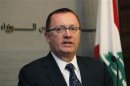 Jeffrey D. Feltman, U.S. Assistant Secretary of State for Near East Affairs, speaks during a news conference after his meeting with Lebanon's Prime Minister Najib Mikati at the government palace in Beirut