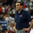 The U.S. head coach Krzyzewski watches his team against Spain during their men's gold medal basketball match at the North Greenwich Arena in London during the London 2012 Olympic Games