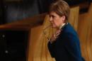 Scotland's First Minister Nicola Sturgeon attends the Brexit debate in the Scottish Parliament Edinburgh Scotland