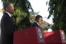 U.S. President Barack Obama and Tanzania President Jakaya Kikwete hold a joint press conference in Dar Es Salaam