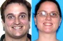 This photo combination made from undated images provided by the Hillsborough County Sheriff's Office shows 35-year-old Joshua Michael Hakken, left, and his wife, 34-year-old Sharyn Patricia Hakken. Cuba says it will turn over to the United States the Florida couple who allegedly kidnapped their own children from the mother's parents and fled by boat to Havana. (AP Photo/Hillsborough County Sheriff's Office)